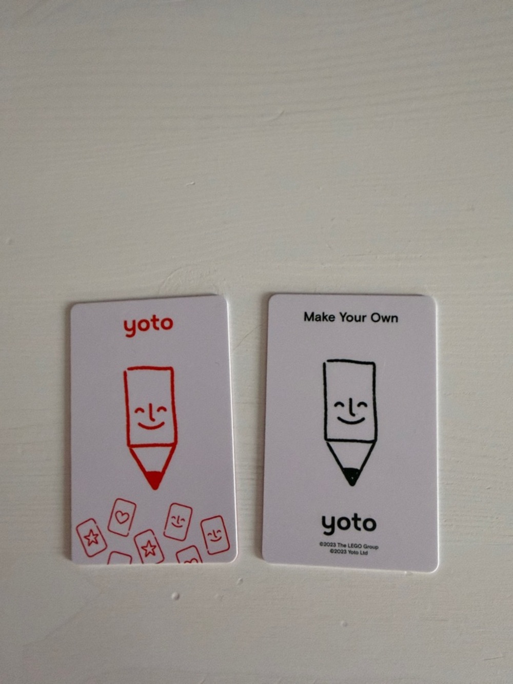 Yoto Maker Card Set - Red & Black Pencil Icons